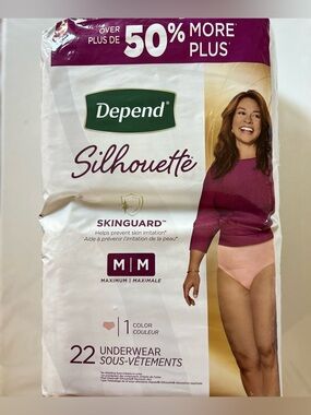 Depend Silhouette Women's Incontinence Underwear - Pink